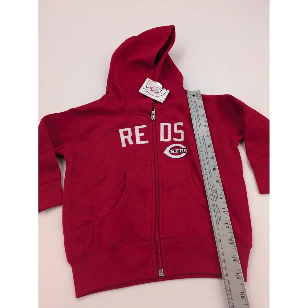 NWT Toddler Soft As A Grape Boston Red Sox‎ Full Zip Hoodie 2T Red